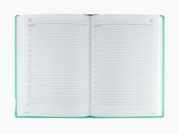 Ежедневник недатированный А5 «Velvet», Размер A5, Цвет зефирный мятный