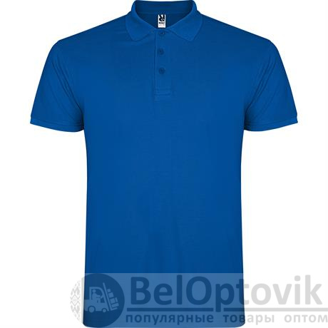 Футболка поло STAR мужская, КОРОЛЕВСКИЙ СИНИЙ 2XL