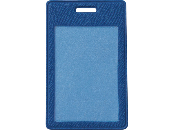Чехол для пропуска с ретрактором «Favor», Цвет синий