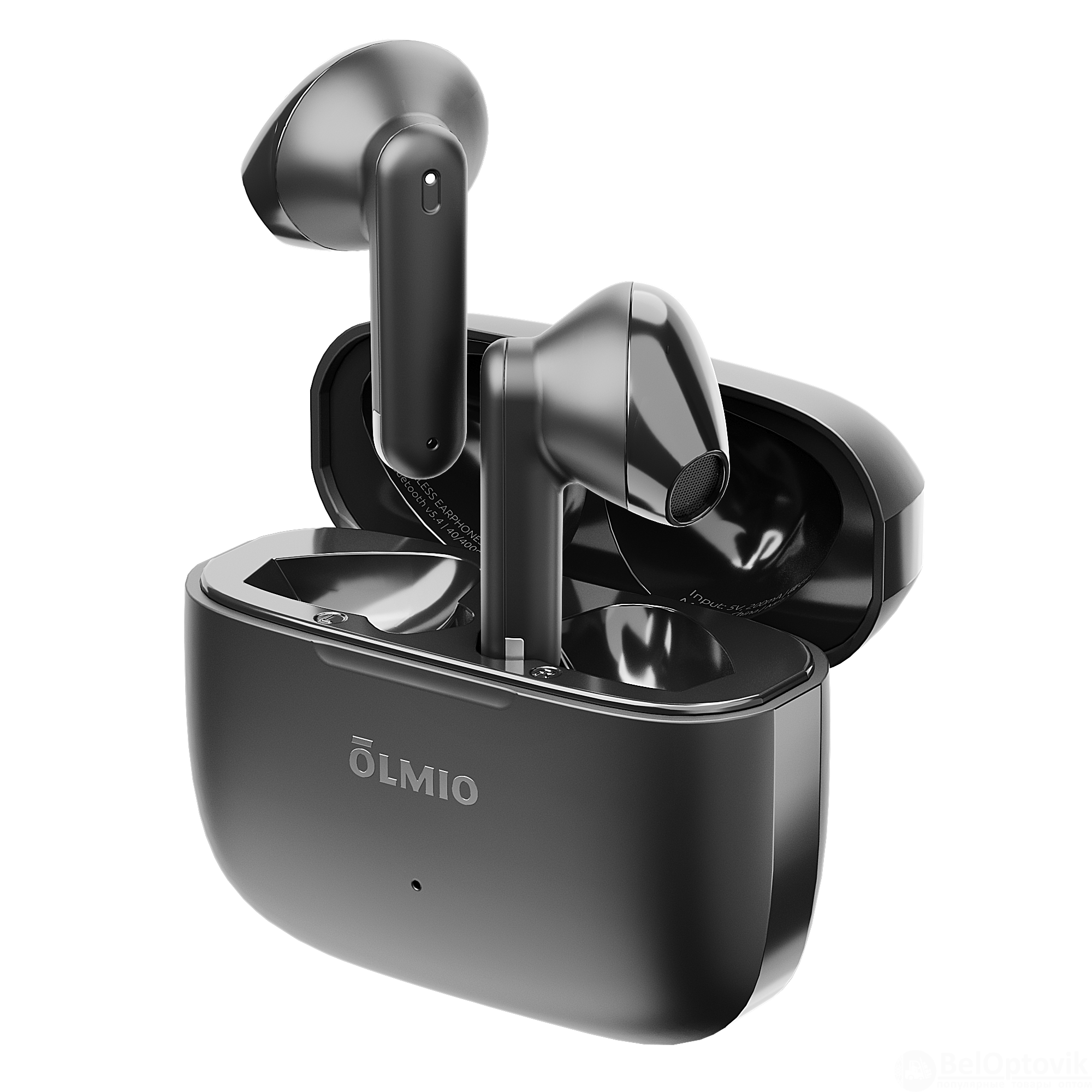 Наушники беспроводные "TWE-12", True Wireless, black, OLMIO