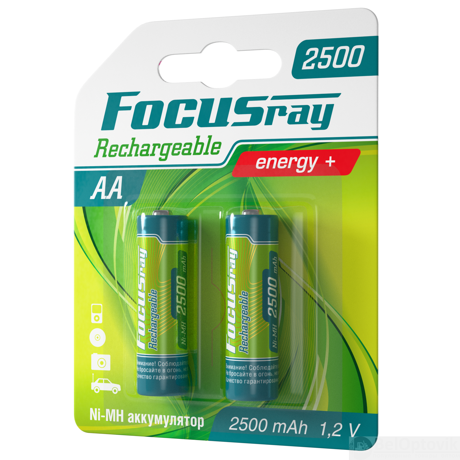 FOCUSray 2500 mAH AA 1/12/144 аккумулятор, шт (2 шт)