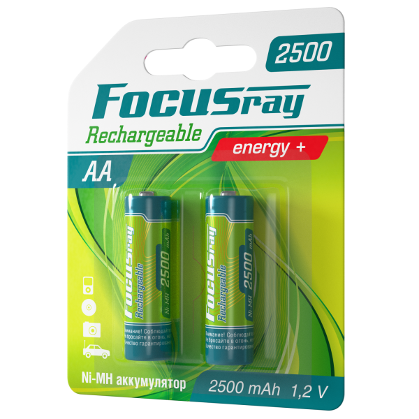 FOCUSray 2500 mAH AA 1/12/144 аккумулятор, шт (2 шт)