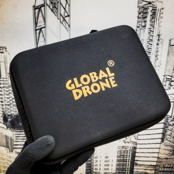 Складной мини-квадрокоптер Drone Pro 252X управление с пульта/смартфона Global Drone Две камеры 1MP и 0,3 МР