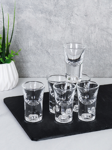 Стопка 6 штук 14 мл Круг / RC002 /уп 48/