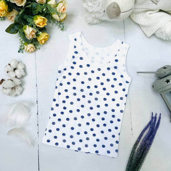 Майка детская из натурального хлопка Bebika (16/21-3)