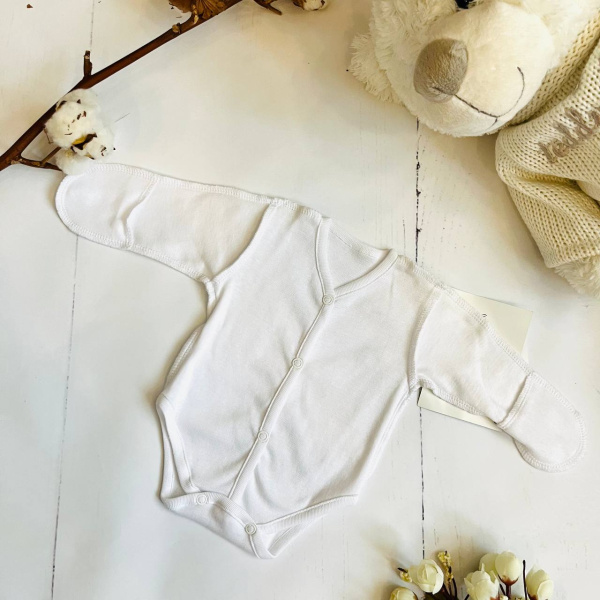 Комбинезон - боди для новорожденных детей Bebika, натуральный хлопок (13/18-0)