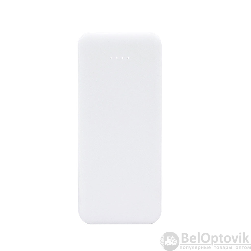 Внешний аккумулятор Arrida 5000mAh, с покрытием Baby skin, белый