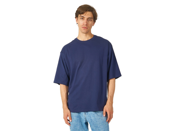 Футболка оверсайз «Berlin» унисекс, Размер XS-S, Цвет темно-синий