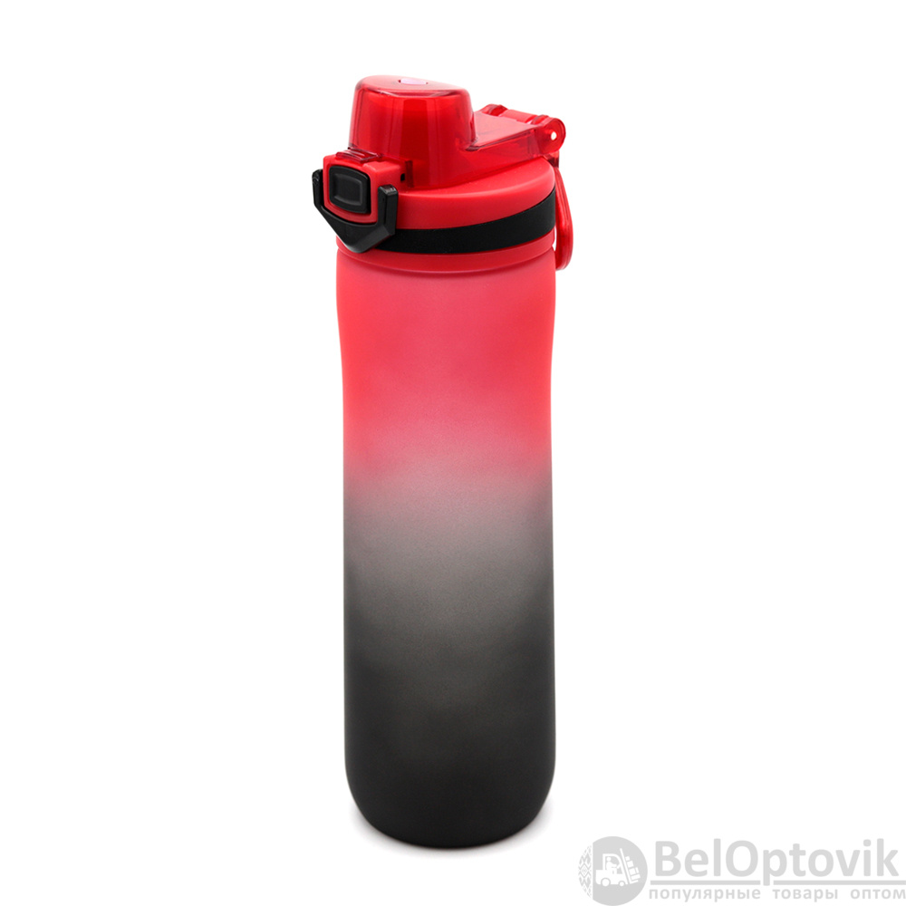 Пластиковая бутылка Verna Soft-touch, красная