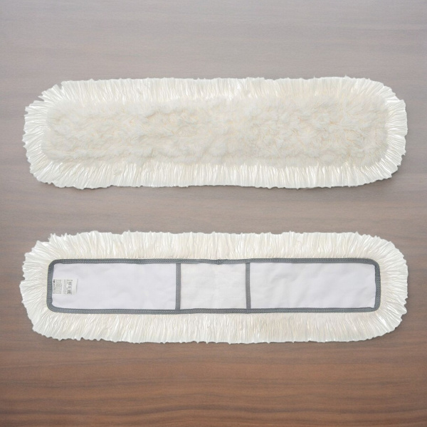 Насадка на швабру хлопковая разрезная, крепление карман, 80 см