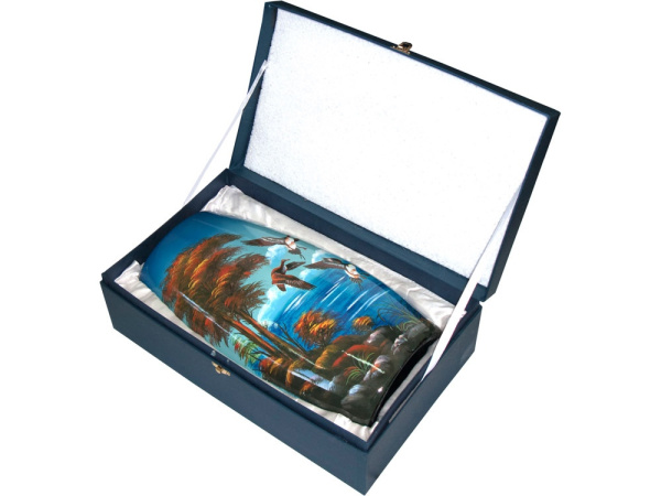 Ваза «Утиная охота», Цвет синий/разноцветный