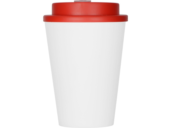 Пластиковый стакан с двойными стенками «Take away», Цвет белый/красный