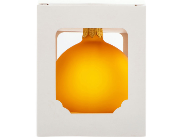 Стеклянный шар на елку «Fairy tale Opal», 6 см, Цвет желтый матовый