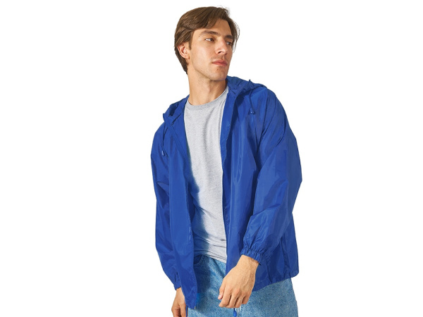Ветровка мужская в чехле "Promo", Размер 2XL, Цвет синий классический