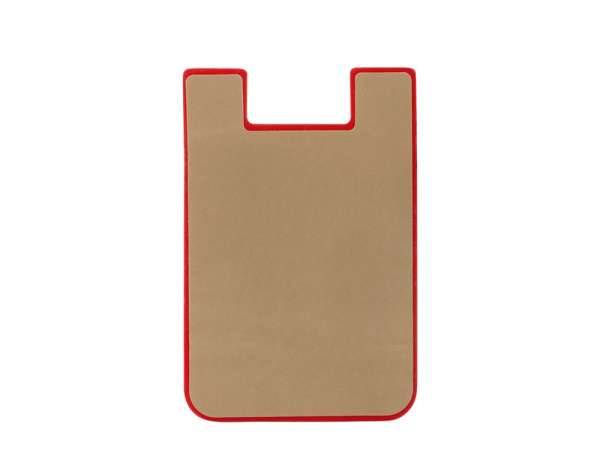 Картхолдер с креплением на телефон «Gummy», Цвет красный