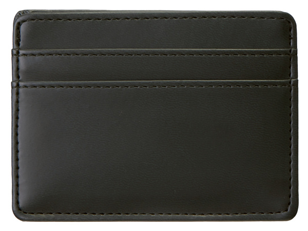 Картхолдер для двух карт и наличных денег с зажимом «Crave», Цвет черный