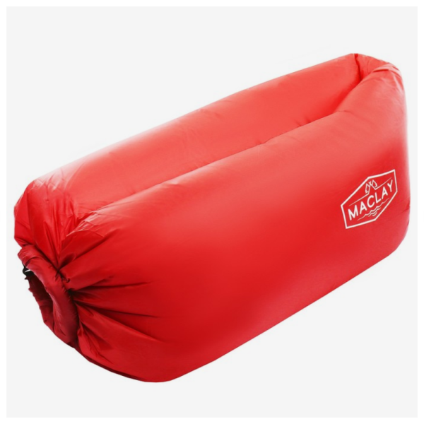 Надувной диван Ламзак 190Т, 180 х 70 х 45 см, цвет красный