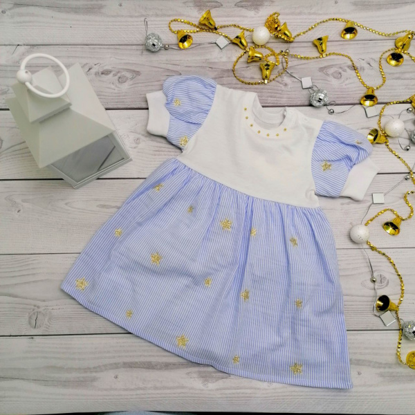 Платье для девочки Bebika из натурального хлопка (17/30-14)