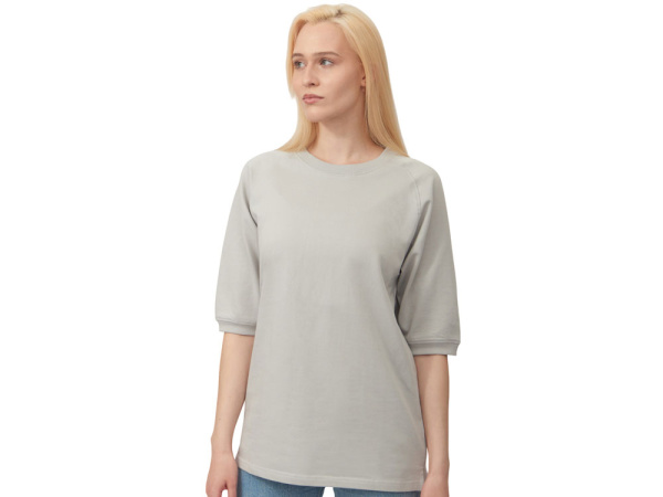 Футболка c рукавом реглан «Warsaw» унисекс, Размер XL, Цвет жемчужно-серый