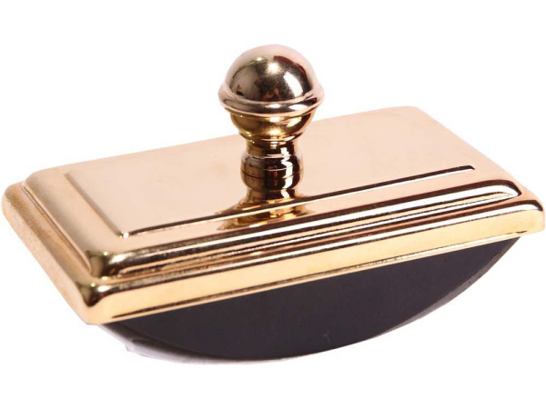 Набор: ручка перьевая, чернильница, блоттер, Цвет черный/золотистый