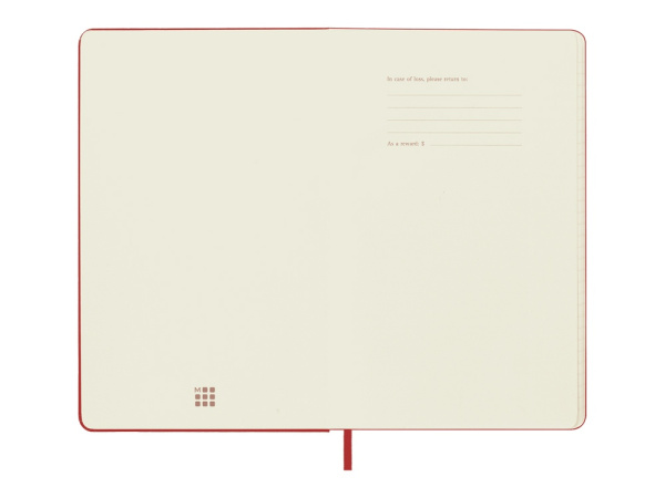 Записная книжка датированная А5 (Large) Classic на 2024 г., Цвет красный