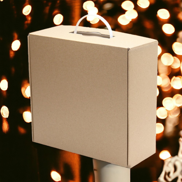 Подарочная Коробка из МГК с Ручкой 24,5*25,5*10,5 см / Качественная и удобная