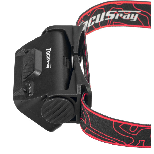 Фонарь налобный FOCUSray 1301  8 диодов 3W COB,акку 18650 1200 мАН,3,7V встроенный,сенсор,индикатор заряда 1/180, шт