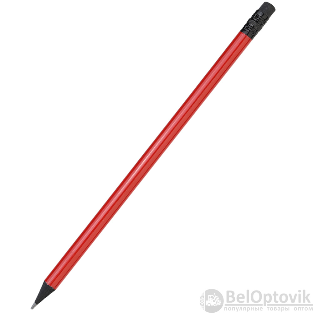 Карандаш с цветным корпусом Negro, красный