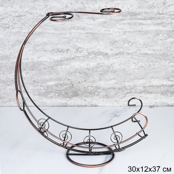 Подставка для вина и 2х фужеров Корабль Бронза / GB-T-3326 /уп 30/ металл/ 0,379