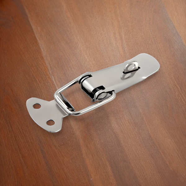 Замок-защелка под пломбу из Никеля 90*30,81 мм / Прочный и надежный