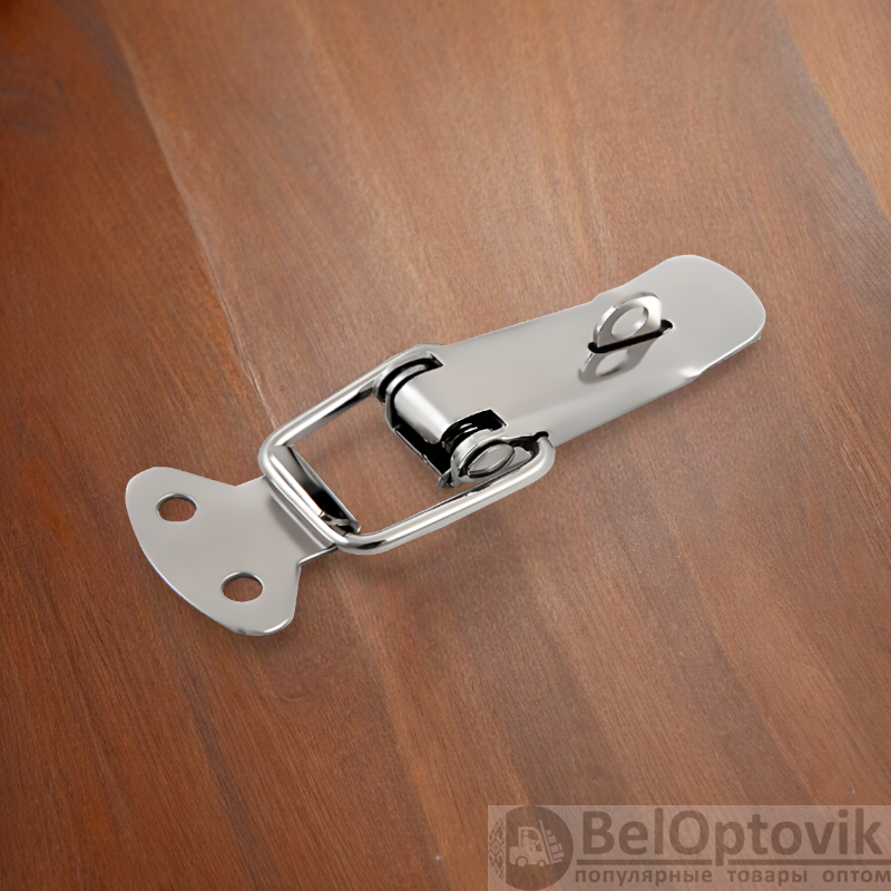 Замок-защелка под пломбу из Никеля 90*30,81 мм / Прочный и надежный