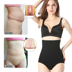 Высокие утягивающие трусики-корсет "Love is Simple" Коррекция бедер и талии Черные L