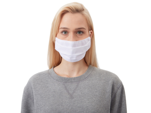 Маска для лица многоразовая для сублимации, M-L, Размер M-L, Цвет белый