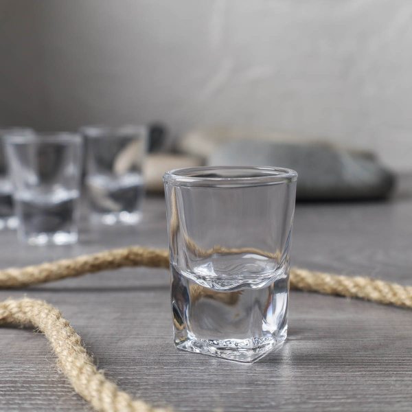 Стопка 6 штук 20 мл Квадрат / Y303 /уп 24/