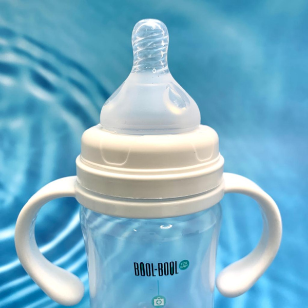 Бутылочка для кормления ULTRA MED+ с широким горлышком, съемными ручками, 150 мл (с 0 месяцев)