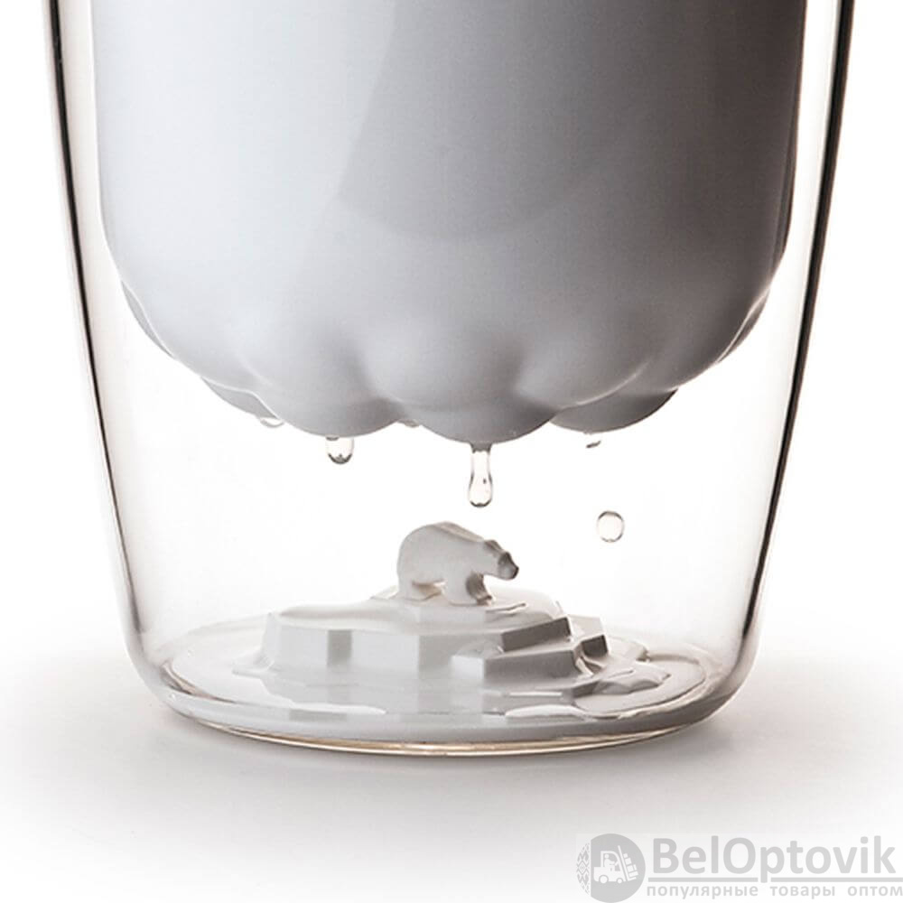 Ведро для льда Полярный медведь Polar с двумя отсеками и щипцами