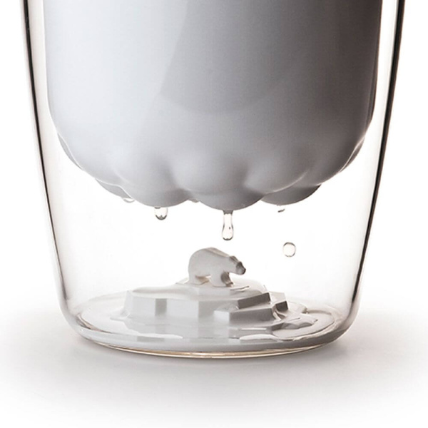 Ведро для льда Полярный медведь Polar с двумя отсеками и щипцами