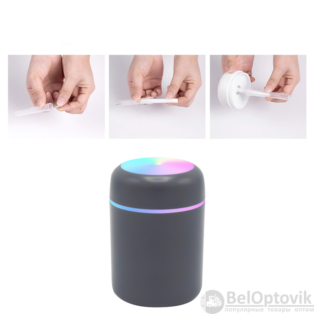 Светодиодный USB увлажнитель Aroma, серый