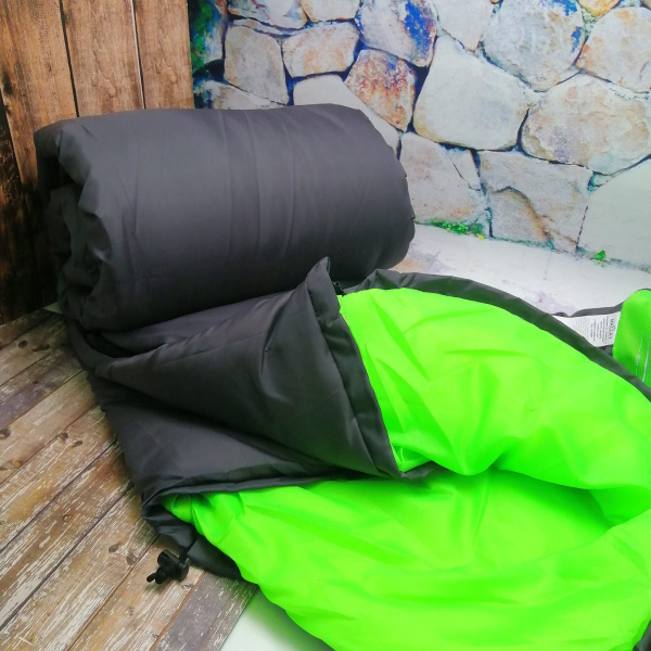 Спальник 3-слойный "Сamping comfort cool -10°C" R одеяло/подголовник (185 x 70 см)