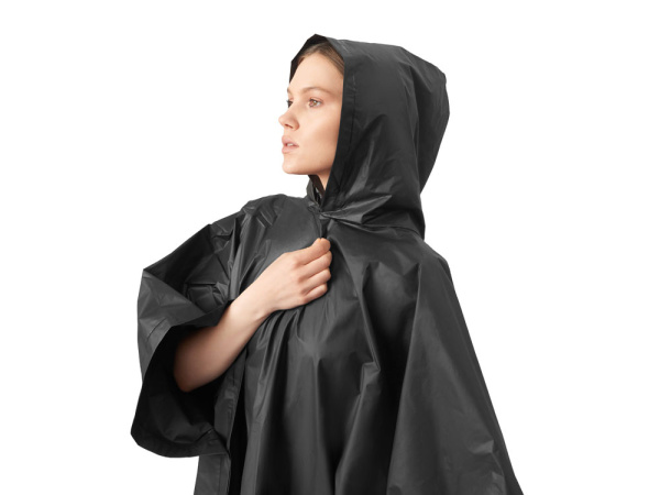 Пончо «Hawaii» c чехлом унисекс, Цвет черный