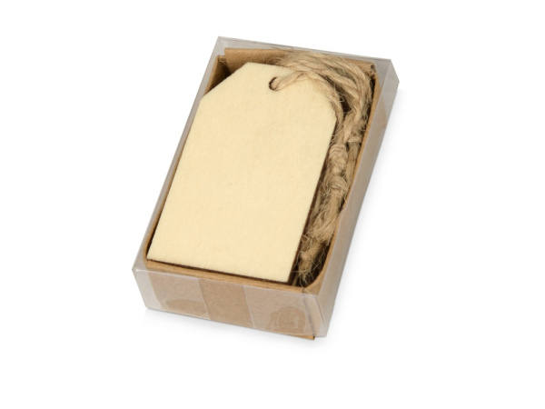 Набор деревянных ярлыков, 3 х 5 см, Цвет натуральный