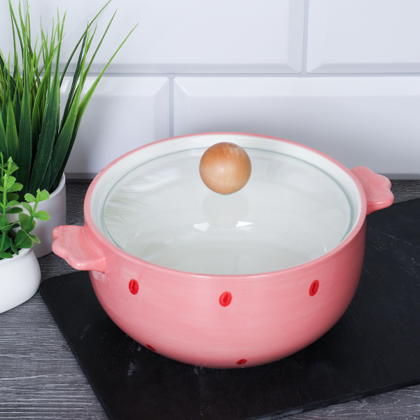 Супница 900 мл с крышкой / А-215 /уп 36/