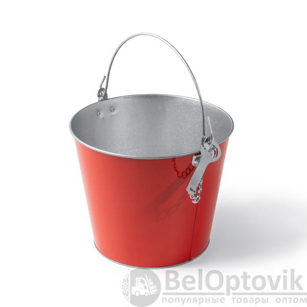 Металлическое ведро LAMBIC, Красный