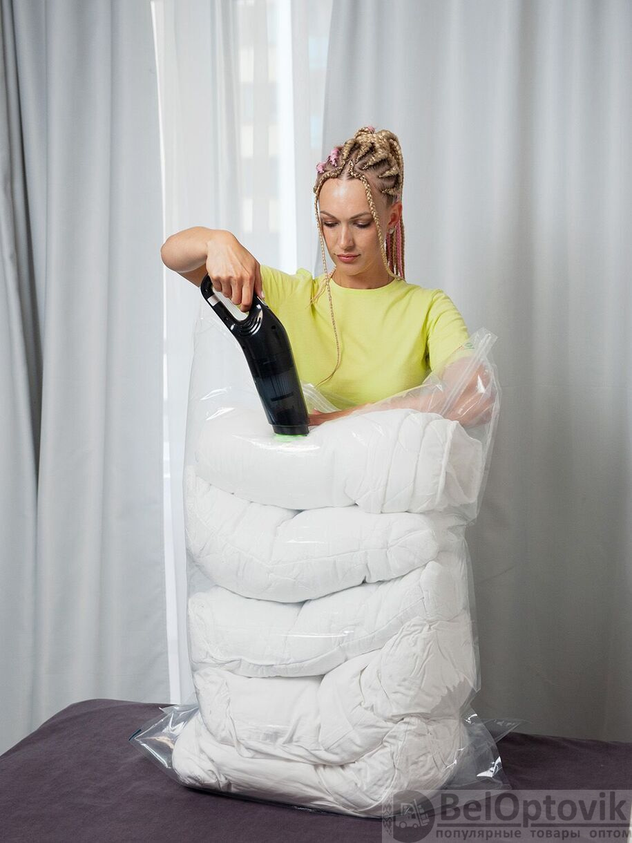 Вакуумный трехмерный пакет с клапаном Smart Storage 80*100*34см