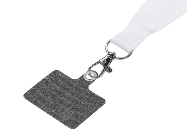 Лента под сублимацию для телефона, 2,5 см, Цвет белый/серый