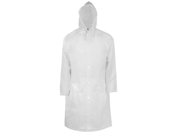 Дождевик «Hawaii pro» c чехлом унисекс, Размер M-L, Цвет белый