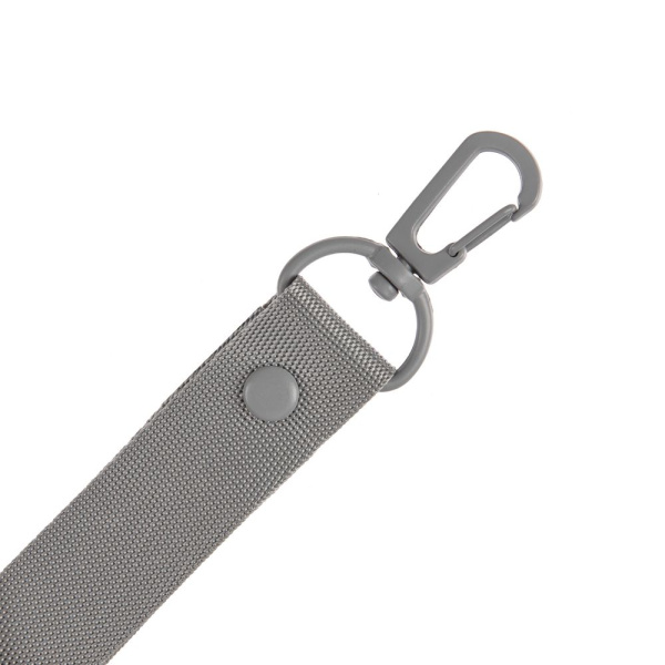 Застежка-карабин Snap Hook, M, серая, 2,5х4 см