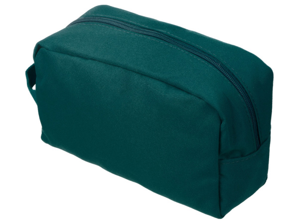 Косметичка из переработанной ткани «Lia», Цвет морская волна