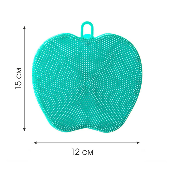 Губка силиконовая для мытья посуды Яблоко You'll love