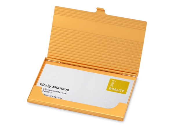 Визитница «Найтли», Цвет золотистый